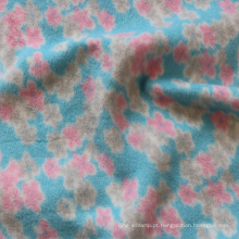 Design mais recente Design de alta qualidade Poly100 Spring Flowers Padrão de lã polar impressa para roupas de capa de sofá cor personalizadas de cor